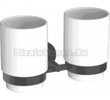 Стакан AQUATEK Бетта AQ4617MB двойной, матовый черный