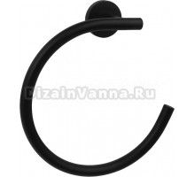 Полотенцедержатель AQUATEK Вега AQ4012MB матовый черный