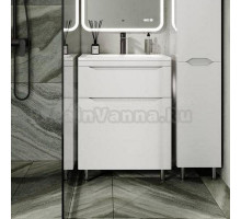 Тумба под раковину без столешницы Style Line Марелла 60 напольная, антискрейтч белый глянец