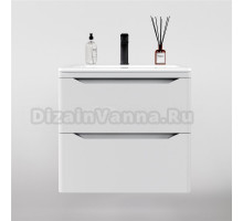 Тумба под раковину без столешницы Style Line Марелла 60 подвесная, антискрейтч, белая матовая