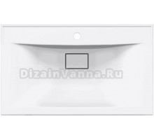 Мебельная раковина Paola Elegante 750 врезная с отверстием под смеситель
