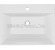 Мебельная раковина Paola Alba 600 врезная с отверстием под смеситель