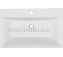 Мебельная раковина Paola Alba 700 врезная с отверстием под смеситель