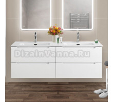 Тумба под раковину без столешницы BelBagno Etna 120 для двоих, bianco lucido