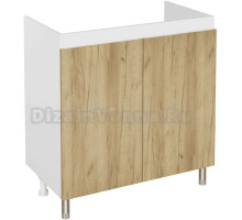 Тумба под раковину без столешницы DIWO Кострома 80 напольная, дуб крафт