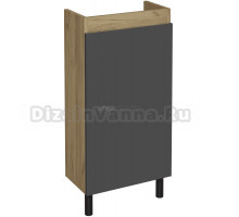 Тумба под раковину без столешницы DIWO Кострома 40 напольная, антрацит