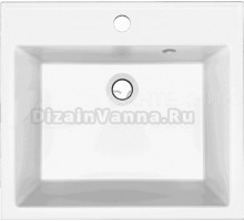 Мебельная раковина Paola Roma 500 врезная с отверстием под смеситель