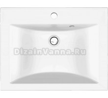 Мебельная раковина Paola Roma 580 врезная с отверстием под смеситель