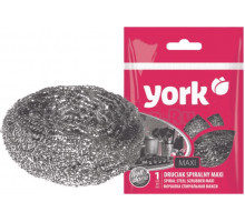 Губка для посуды York 002010 Макси стальная, 1 шт