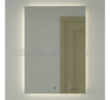 Зеркало Defesto Glow DF 2509R 70х100 с LED-подсветкой, 4 500 K, инфракрасный выключатель