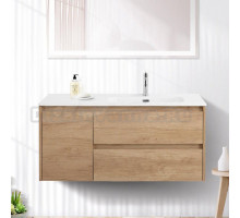 Тумба под раковину без столешницы BelBagno Kraft 100 R, 2 ящика, дверца, rovere nebrasca nature
