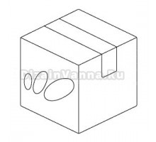 Тумба с раковиной BOND Cube 80 подвесная, белая матовая, с раковиной Cube S54-600