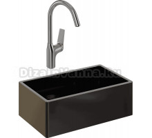 Комплект Мойка Domaci Сиена 50276-110 черная матовая + Смеситель STWORKI HDA5708XH2