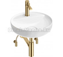 Комплект Wellsee Chalice Perfection 201004338 глянцевый белый, золото, 5 в 1