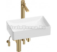 Комплект Wellsee Pure BY Wellsee 201004373 глянцевый белый, золото, 5 в 1