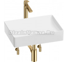 Комплект Wellsee Pure BY Wellsee 201004378 глянцевый белый, золото, 5 в 1