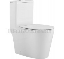 Унитаз-моноблок напольный SantiLine SL-5029 белый, микролифт