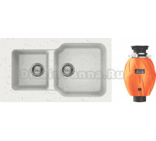 Комплект Мойка Omoikiri Maru 86-2-EV эверест + Измельчитель Nagare 500