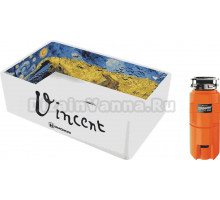 Комплект Мойка Omoikiri Mikura 76-Vangogh white + Измельчитель Nagare slim 500