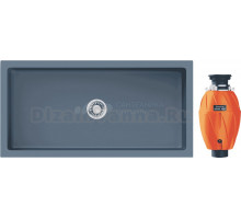 Комплект Мойка Omoikiri Mikura 91-SB smoky blue + Измельчитель Nagare 1000
