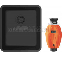 Комплект Мойка Omoikiri Omi 37-U/I Ultra-GB графит + Измельчитель Nagare 1000