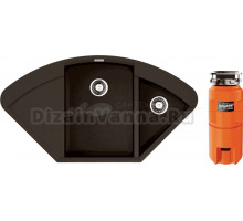 Комплект Мойка Omoikiri Sakaime 105C-DC темный шоколад + Измельчитель Nagare slim 1250