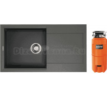Комплект Мойка Omoikiri Sakaime 78-PL платина + Измельчитель Nagare slim 1250