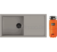 Комплект Мойка Omoikiri Sintesi 100 leningrad grey + Измельчитель Nagare slim 1250