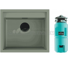 Комплект Мойка Omoikiri Sintesi 57 wind green + Измельчитель Nagare slim 1250-AZ azur blue