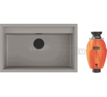 Комплект Мойка Omoikiri Sintesi 79-GR leningrad grey + Измельчитель Nagare 750