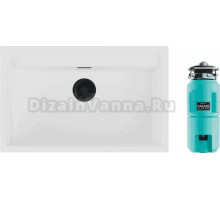Комплект Мойка Omoikiri Sintesi 79-WH белая + Измельчитель Nagare slim 1250-AZ azur blue