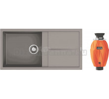 Комплект Мойка Omoikiri Sumi 100A-GR leningrad grey + Измельчитель Nagare 750