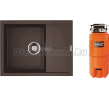 Комплект Мойка Omoikiri Sumi 65 темный шоколад + Измельчитель Nagare slim 1250