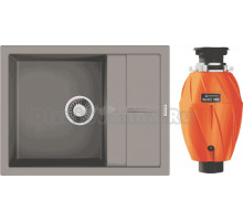 Комплект Мойка Omoikiri Sumi 65A-GR leningrad grey + Измельчитель Nagare 1000