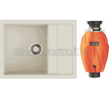 Комплект Мойка Omoikiri Sumi 65A-WH белая + Измельчитель Nagare 750