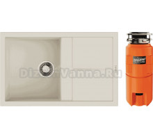 Комплект Мойка Omoikiri Sumi 79A-WH белый + Измельчитель Nagare slim 1250