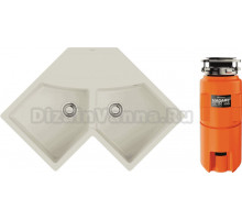 Комплект Мойка Omoikiri Sumi 83C белая + Измельчитель Nagare slim 500