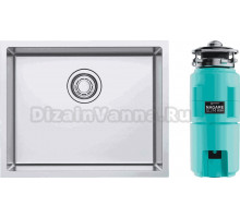 Комплект Мойка Omoikiri TADZAVA 54-U/I ULTRA-IN + Измельчитель Nagare slim 1250-AZ azur blue