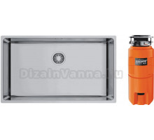 Комплект Мойка Omoikiri TADZAVA 75-U/I-IN ultra 15 + Измельчитель Nagare slim 900