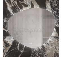 Зеркало STWORKI Муле 80x65 см, c подсветкой в ванную, с подогревом, с регулировкой яркости подсветки, влагозащитное, сенсорное