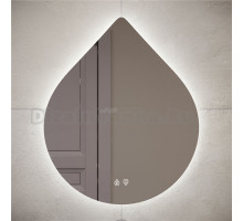 Зеркало STWORKI Флом 58,5x70 см, c подсветкой в ванную, с подогревом, с регулировкой яркости подсветки, влагозащитное, сенсорное