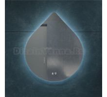 Зеркало STWORKI Флом 67x80 см, c подсветкой в ванную, с подогревом, с регулировкой яркости подсветки, влагозащитное, сенсорное