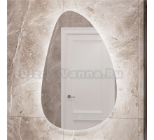 Зеркало STWORKI Муле 60x95 см, c подсветкой в ванную, с регулировкой яркости подсветки, влагозащитное, сенсорное