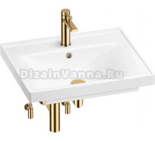 Комплект Wellsee FreeDom 201004923 глянцевый белый, золото, 5 в 1