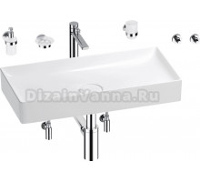 Комплект Wellsee Pure BY Wellsee 201006456 белый глянцевый, хром, 9 в 1