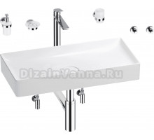 Комплект Wellsee Pure BY Wellsee 201006511 белый глянцевый, хром, 9 в 1