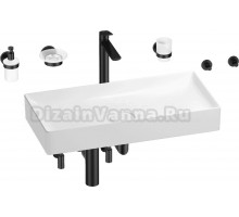 Комплект Wellsee Pure BY Wellsee 201006532 белый глянцевый, черный матовый, 9 в 1