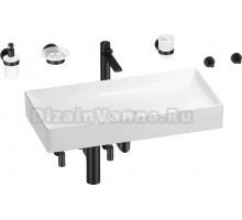 Комплект Wellsee Pure BY Wellsee 201006537 белый глянцевый, черный матовый, 9 в 1