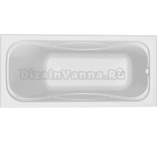 Акриловая ванна 1ACReal Оптима 150x70 см, встраиваемая, белая, с каркасом