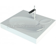 Раковина над стиральной машиной Reflection Alpha RF6055AL 60x55 см, белый, с кронштейнами